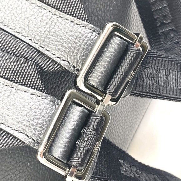 Authenticity Guarantee Dior 1ADBA143SSE Saddle backpack Bag Backpack Leather Bl - Picture 4 of 16